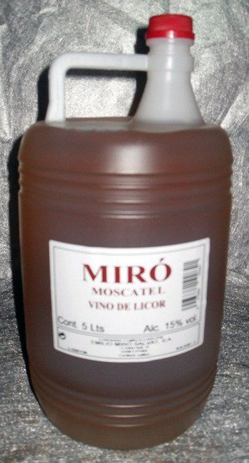 Vino Moscatel Miró (Garrafa 5 Litros)