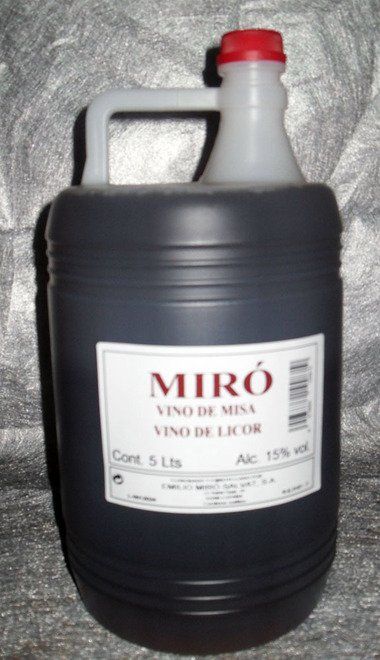 Vino de Misa Miró (Garrafa 5 Litros)