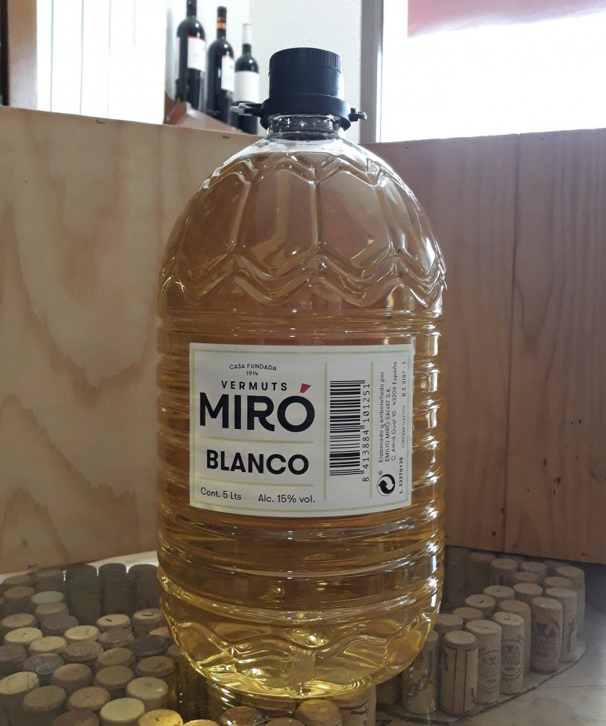 Vermouth Blanco Miró (Garrafa 5 Litros)