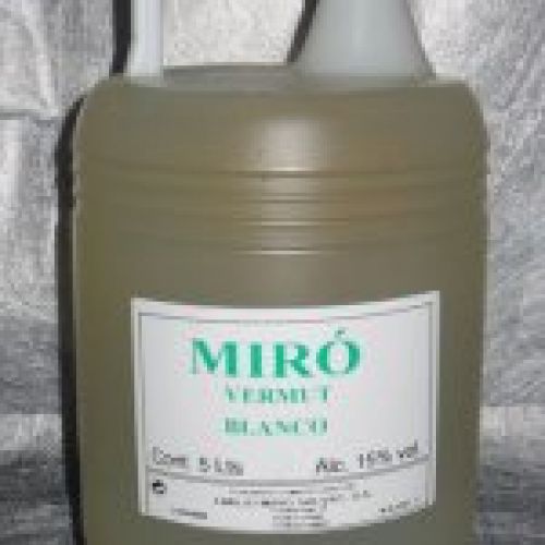 Vermouth Blanco Miró (Garrafa 5 Litros)